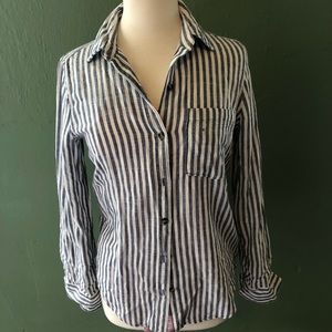 Aeropostale Striped Button Up